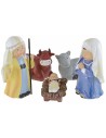 Natività 5 soggetti in resina cm 10 stile bambino Oliver