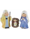 Natività 5 soggetti in resina cm 10 stile bambino Oliver