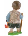 Pastorello con gallo in resina cm 7 stile bambino Oliver