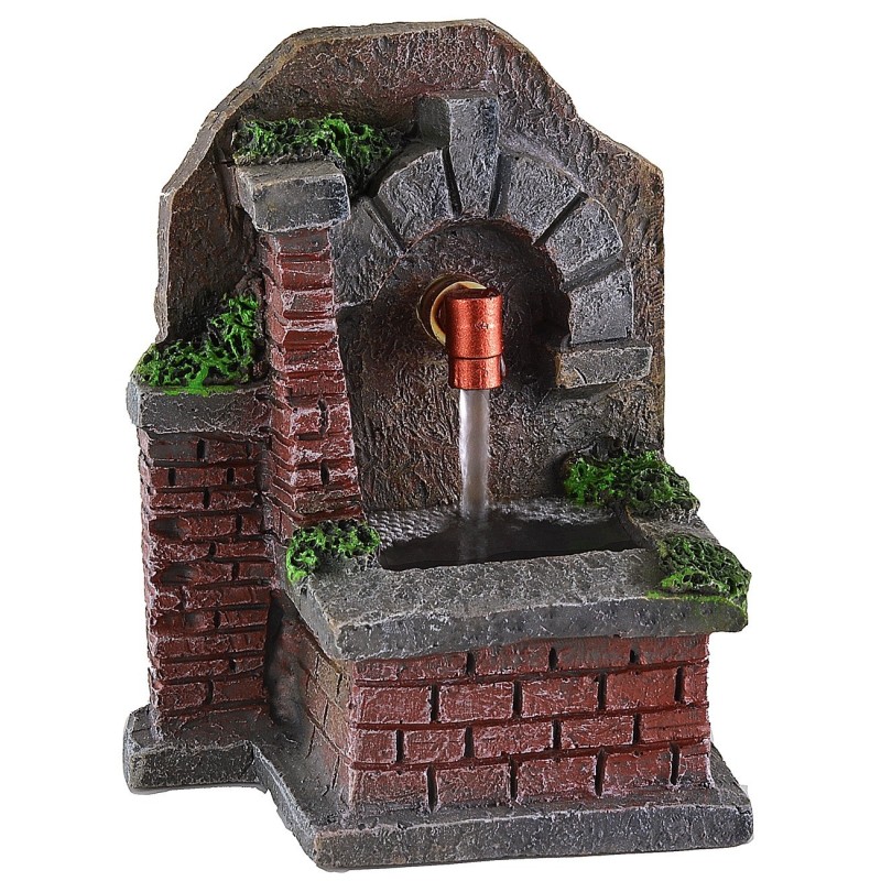 Fuente de resina funcional con muro de 9x11x11,6 cm h.