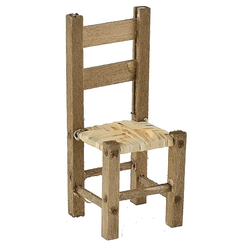 Silla de madera cm 2,2x2,1x5,2 h altura, madera, estatuas, asiento