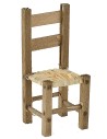 Silla de madera cm 2,2x2,1x5,2 h altura, madera, estatuas, asiento