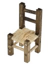 Silla de madera cm 1,8x1,8x3,6 h altura, madera, estatuas