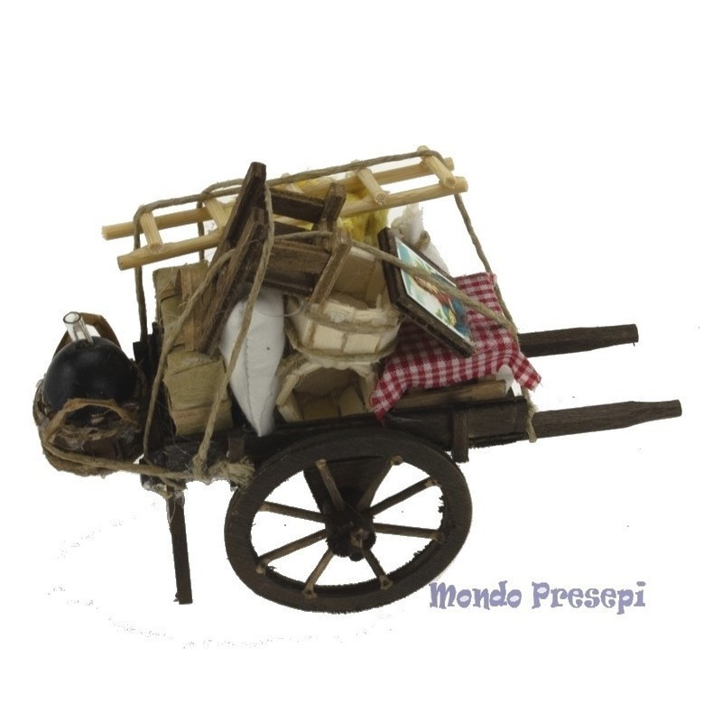 Carrito desalojo 14 cm Mundo Pesebres