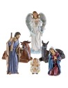 Natividad 6 estatuas de resina 45 cm ángel, resina, natividad