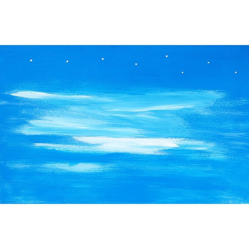 Cielo estrellado para belén con estrellas 100x70 cm belén, papel