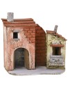 Casa per presepe con portone e balcone cm 17x9x16 h balcone