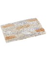 Light plaster wall mixed stones 25.5x15.5x1.4 h cm nativity scene