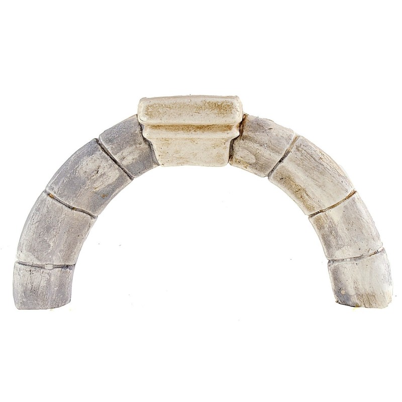 Arch with keystone for DIY nativity scene 12.5x2.3x11.5 cm