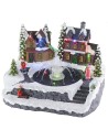 Complete Christmas scenario with battery-operated fountain