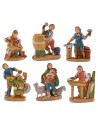 Set 6 mestieri 3,5 cm per presepe