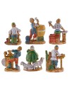 Set 6 mestieri 3,5 cm per presepe