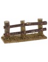 Wooden fence with 3 poles 10x3.5x4.5 h cm for nativity scene