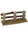 Wooden fence with 3 poles 10x3.5x4.5 h cm for nativity scene