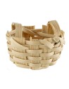 Wicker basket with handles cm ø 2.2x1.3 h nativity accessories