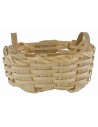 Oval wicker basket with handles 5.7x3.9x2.5 cm, small parts