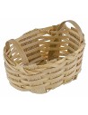 Oval wicker basket with handles 5.7x3.9x2.5 cm, small parts