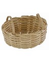 Oval wicker basket with handles 5x3.7x2.1 cm, small parts