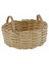 Oval wicker basket with handles 5x3.7x2.1 cm, small parts