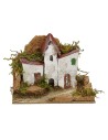 Set 6 gruppi di casette per presepe cm 15x10,5x10 h