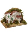 Set 6 gruppi di casette per presepe cm 15x10,5x10 h