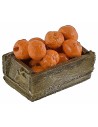 Caja de madera con naranjas cm 3,3x2,1x1,4 h altura