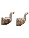 Juego de 2 patitos de PVC de 1,8 cm para estatuas de 6 cm, patos, pato.