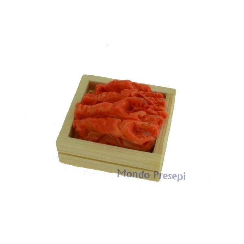 Caja lux camarones rojos cm 3x2,8 Mundo Pesebres