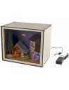 Nativity box con statuine e luci cm 24,5x16,6x20 h