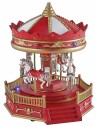 Battery operated carousel with horses and music