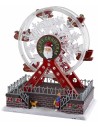 Christmas scenario with battery-operated Ferris wheel