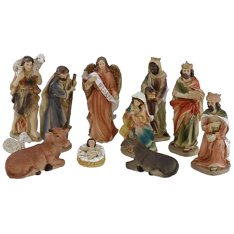 Conjunto de Natividad de 11 figuras en serie de 20 cm en