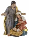 Natividad en resina de 6,5x6x9,3 cm de altura, resina, José, María.