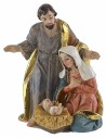 Natividad en resina de 6,5x6x9,3 cm de altura, resina, José, María.