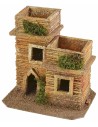 Casa araba doppia 13,5x10,5x14 h altezza, legno, casa, statue