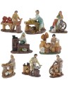 Set 8 mestieri in resina serie 9 cm