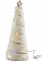 Albero con pelliccia beige h 28,5 cm