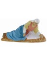 Natividad serie 12 cm en terracota con Madonna acostada y San