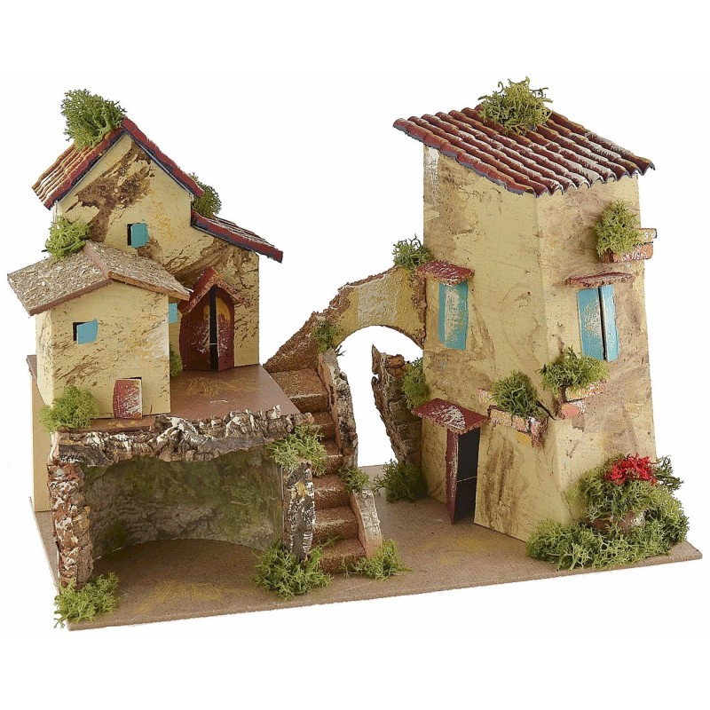 Borgo con escalera central de 33x18x22 cm de altura, cueva