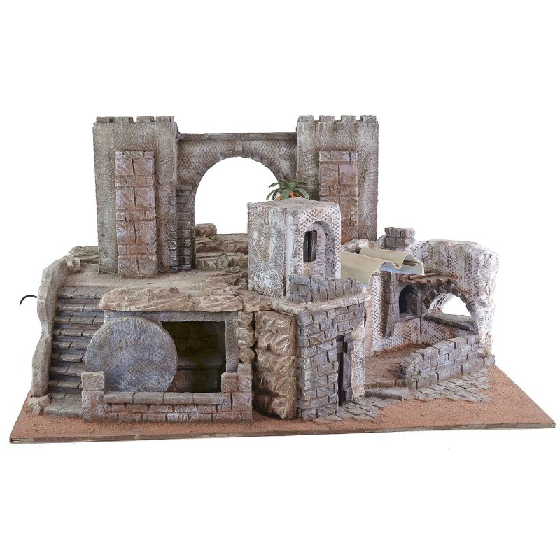 Presepe Pasquale illuminato cm 75X52X42,5 h