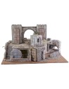 Presepe Pasquale illuminato cm 75x52x42,5 h altezza, statue