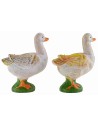 Juego de 2 gansos de PVC de 4,7 cm para estatuas de 15 cm, patos, pato, ganso.