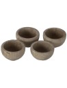 Set of 4 wooden bowls ø 1,4 cm