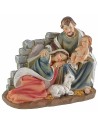 Grupo Natividad en resina con Virgen acostada cm 14x7,5x11,6 h