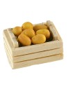 Cassetta in legno con patate cm 3,5x2,6x1,6 h