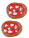 Set 2 pizze margherita ø 3,5 cm misure, statue, pizze