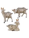 Set 3 capre chiare serie 10 cm Fontanini