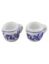 Set 2 vasetti in ceramica h 1,1 cm minuterie presepe