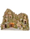 copy of Presepe con paesaggio illuminato e grotte cm 50x24x32 h