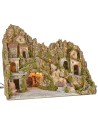 copy of Presepe con paesaggio illuminato e grotte cm 50x24x32 h